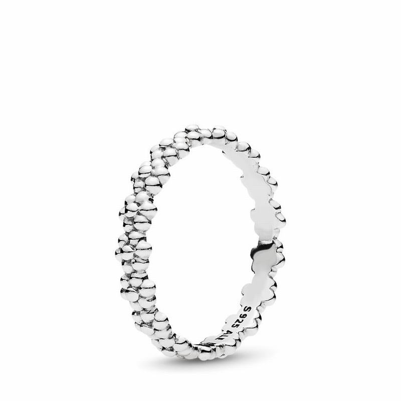 Pandora Stackable Ring Of Daisies Stackable Ring Ireland - Sterling Silver - 395126PGJ